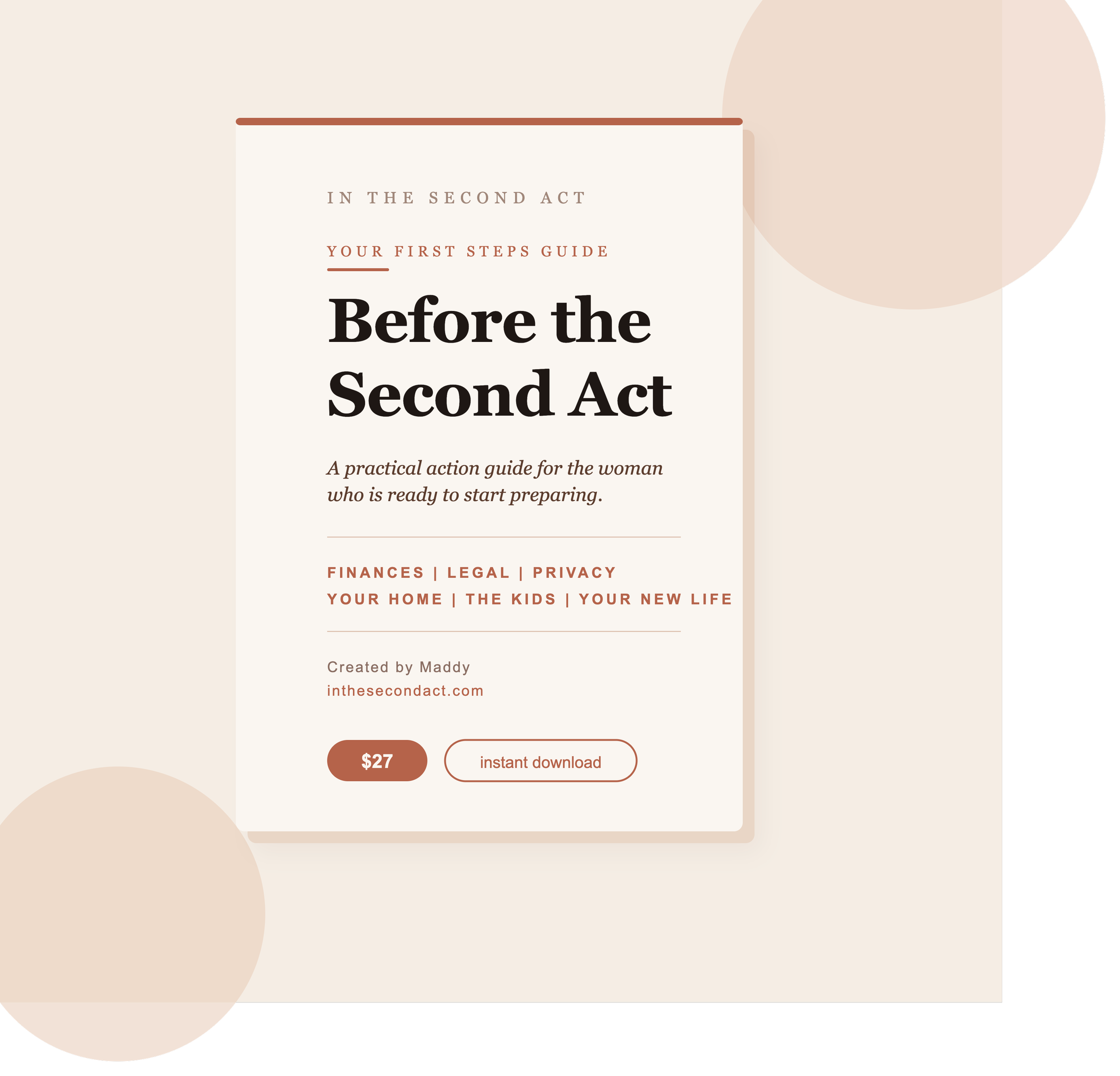 Before The Second Act | A Pre-Divorce Guide