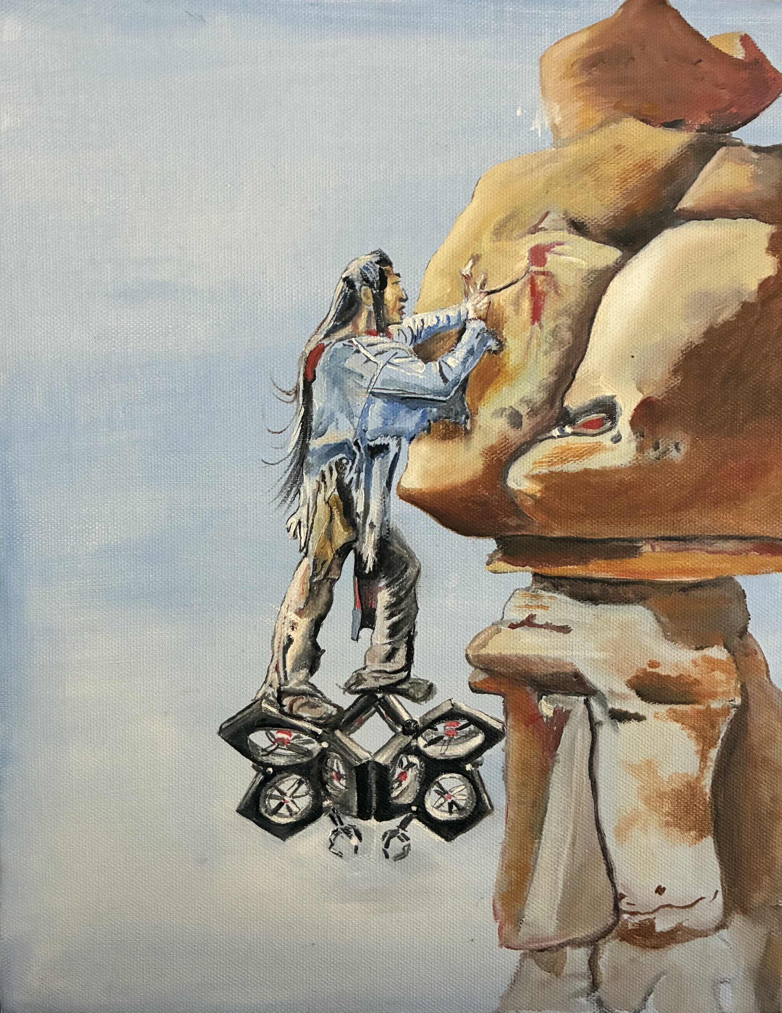 Fusion of Heights: Original Oil Painting
