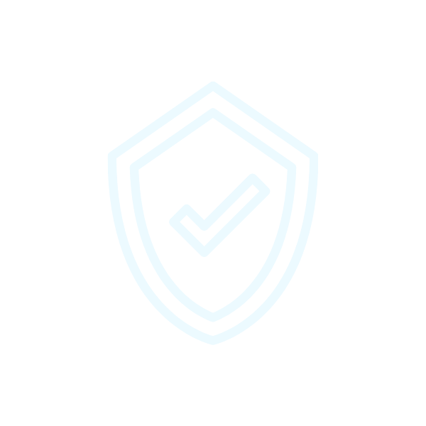 A shield icon with a check mark inside it, symbolizing security or protection.