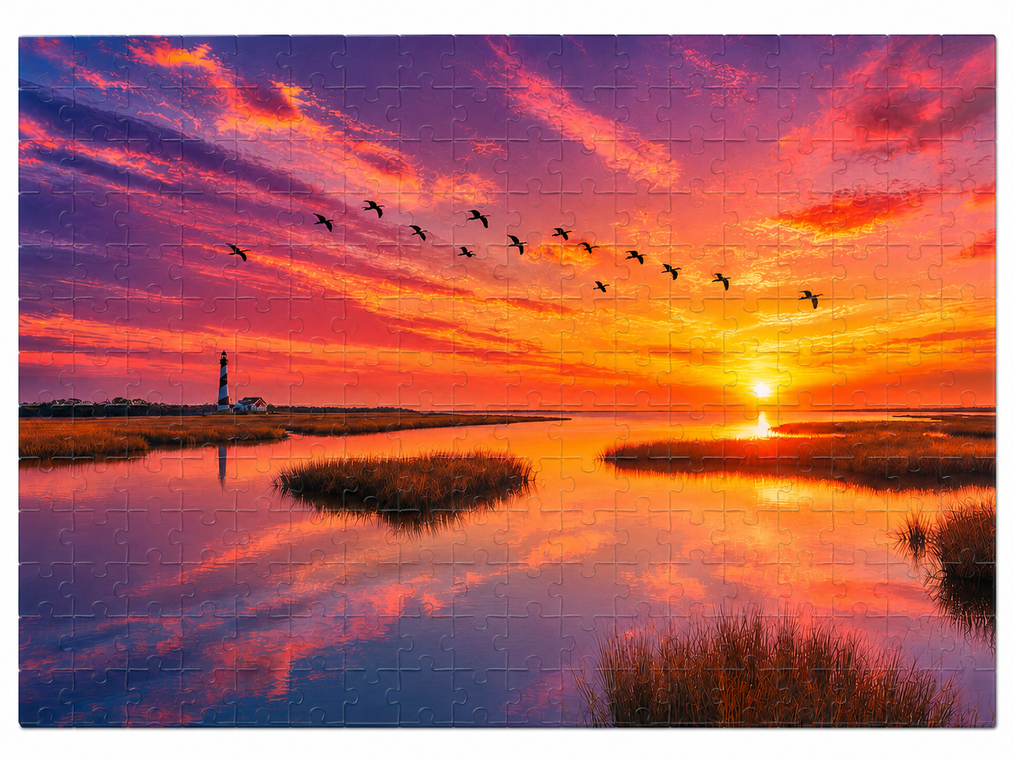 Coastal Marsh Sunset Puzzle.png