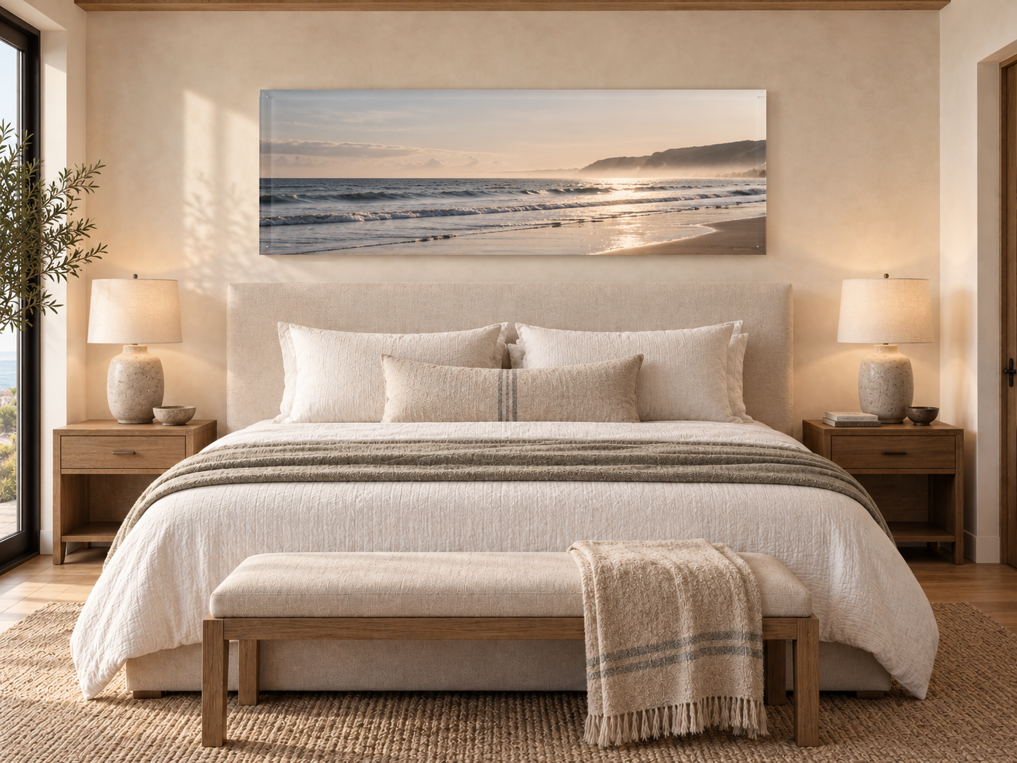 What Size Artwork Should Go Above a King Bed?