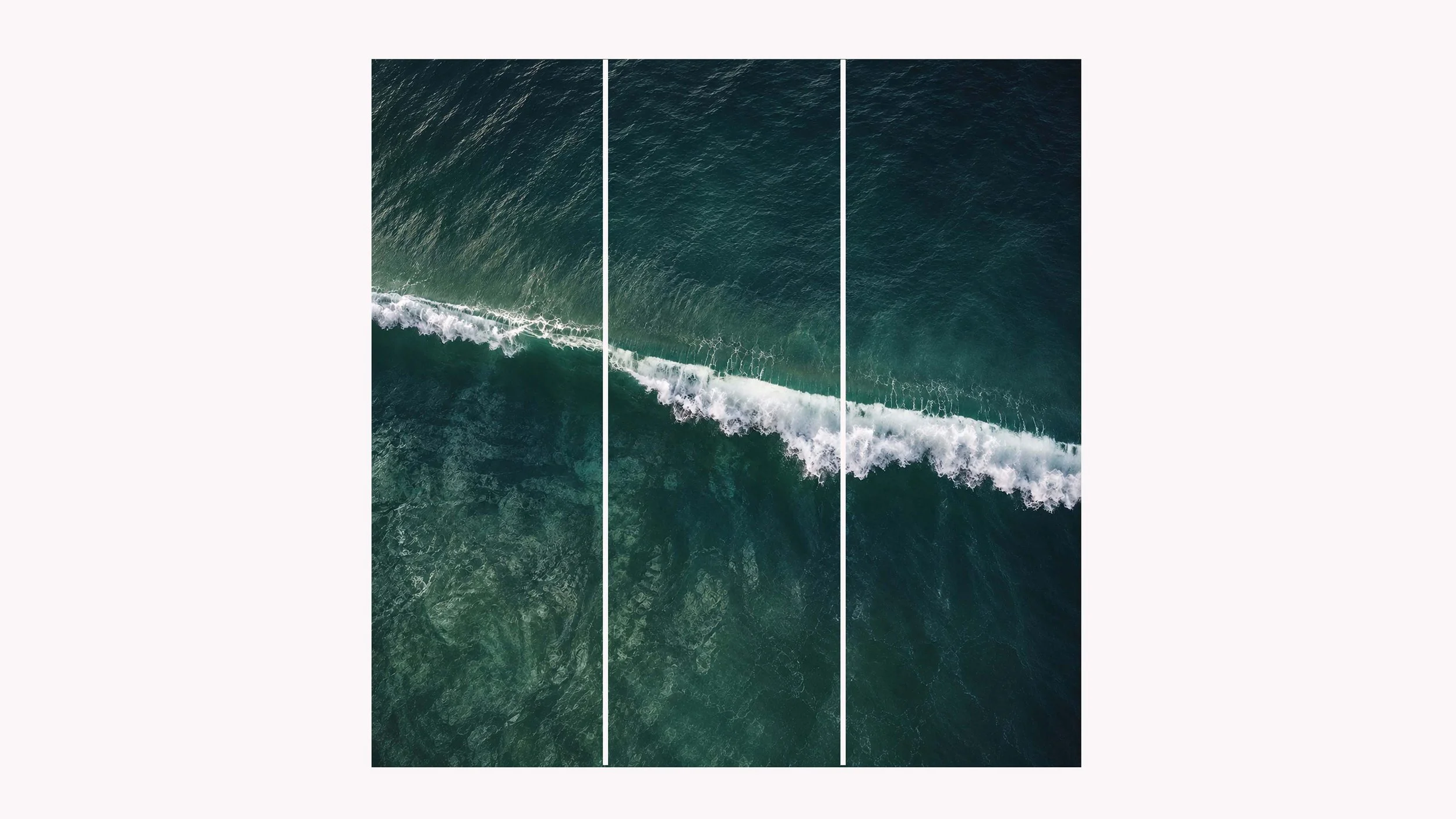 Breakline | Split Acrylic Triptych
