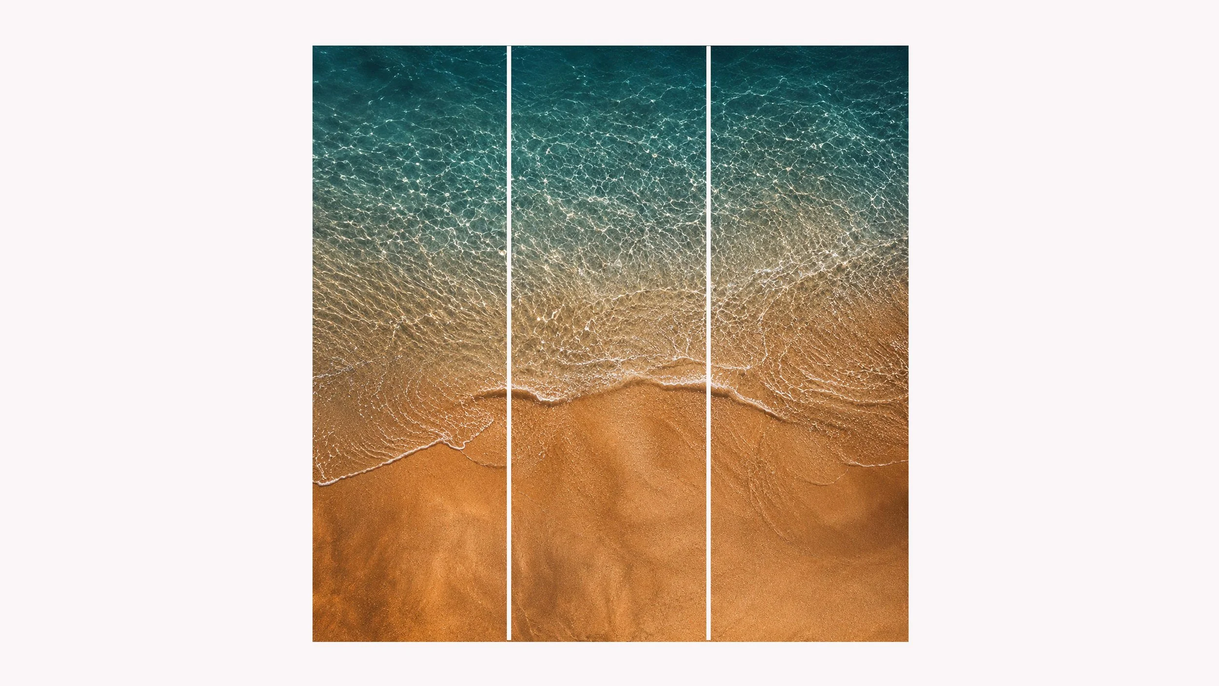 Shallow Water No.1 | Split Acrylic Triptych