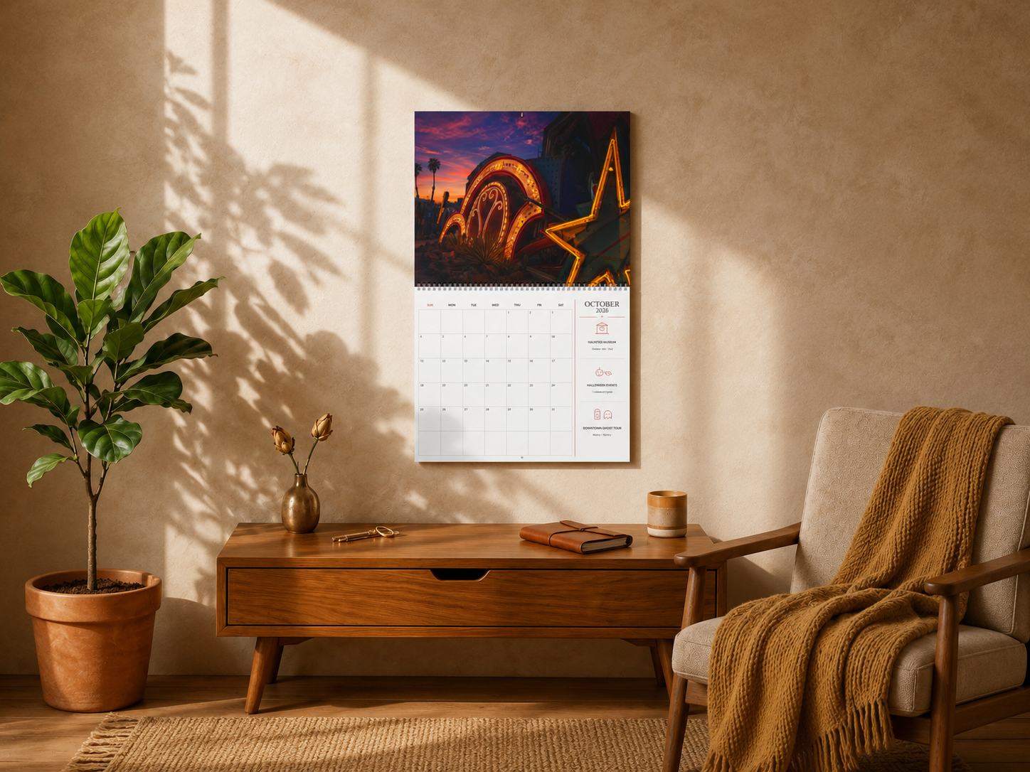 THE VEGAS YEAR '2026–2027'  Wall Calendar