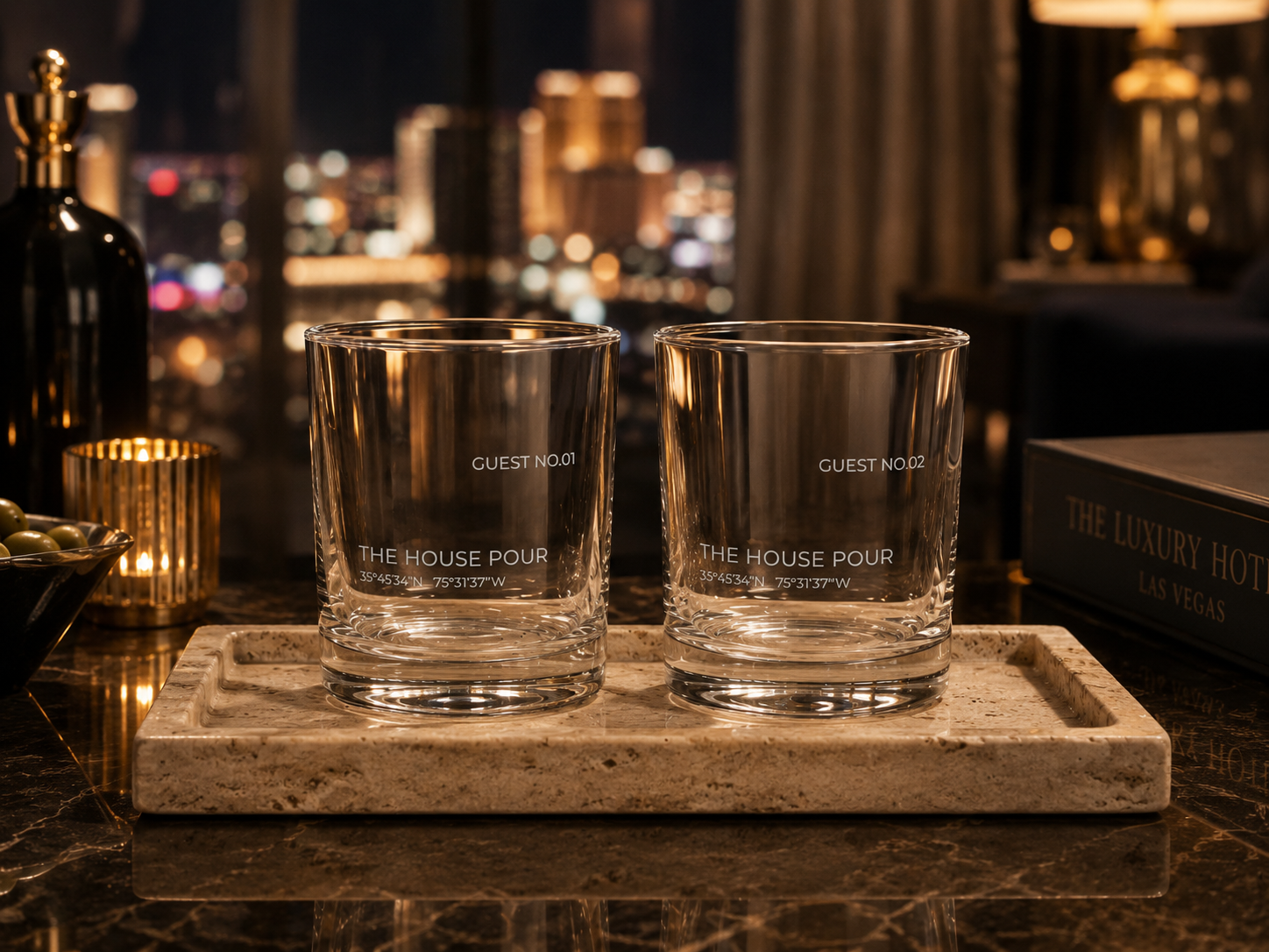 The House Pour Rocks Glass | Las Vegas