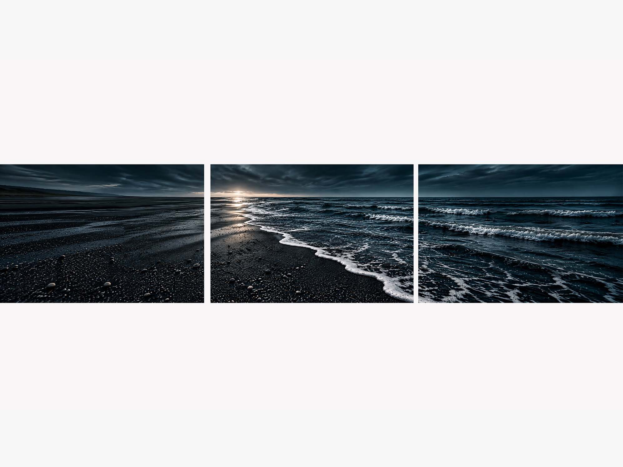Storm Line | Oversized Landscape Triptych