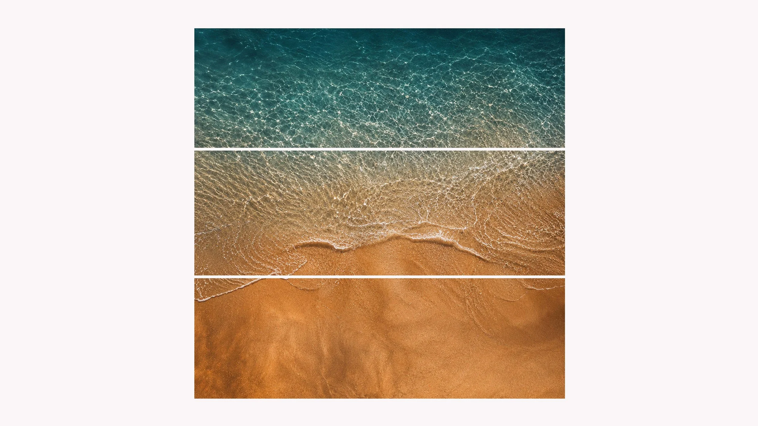 Shallow Light | Split Acrylic Triptych