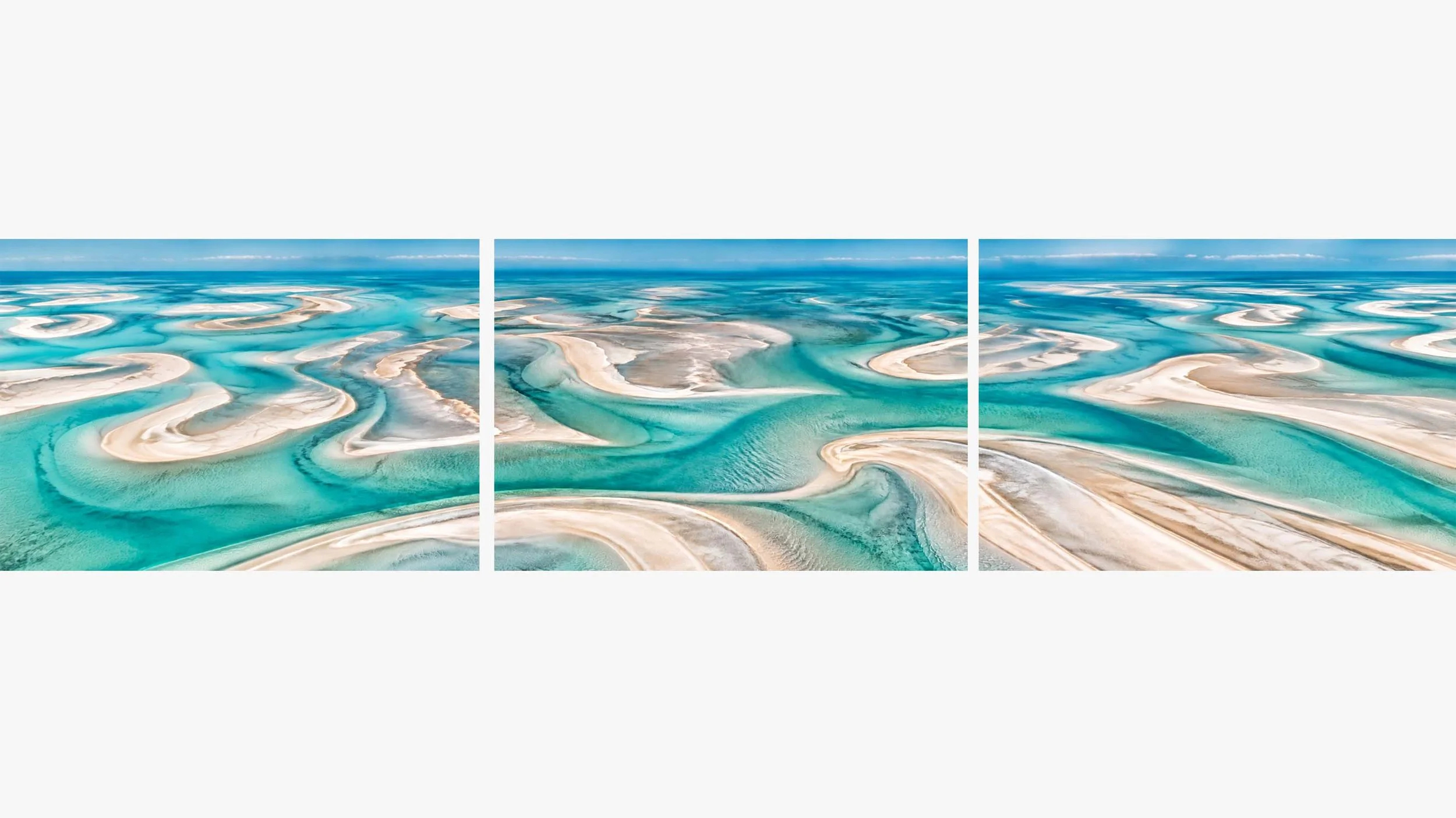 Sandbar Labyrinth | Landscape Triptych