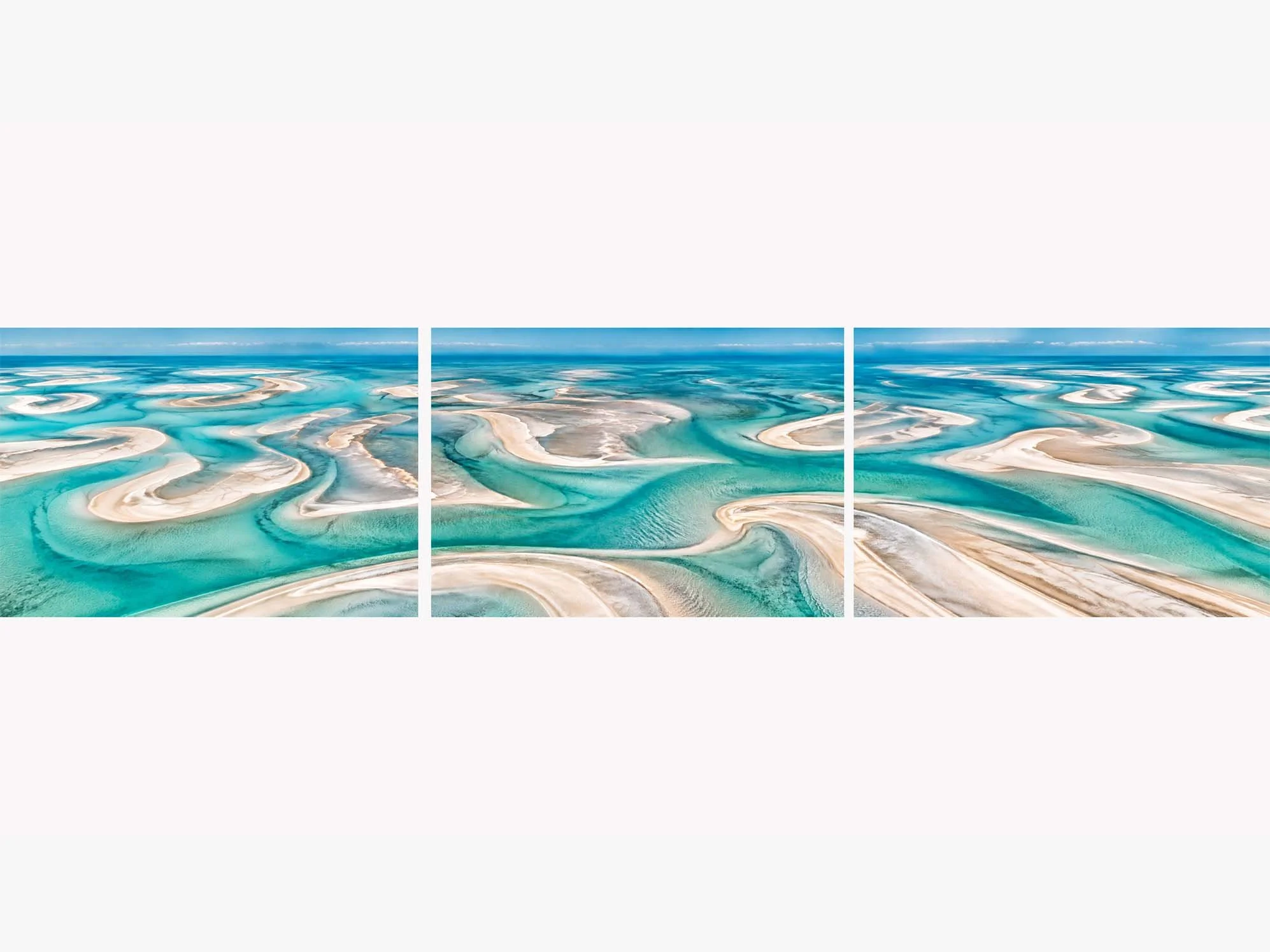 Sandbar Labyrinth | Landscape Triptych
