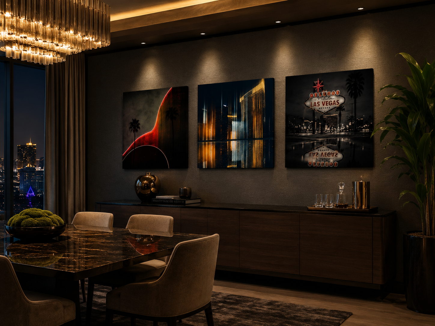 Long Console Set | Las Vegas
