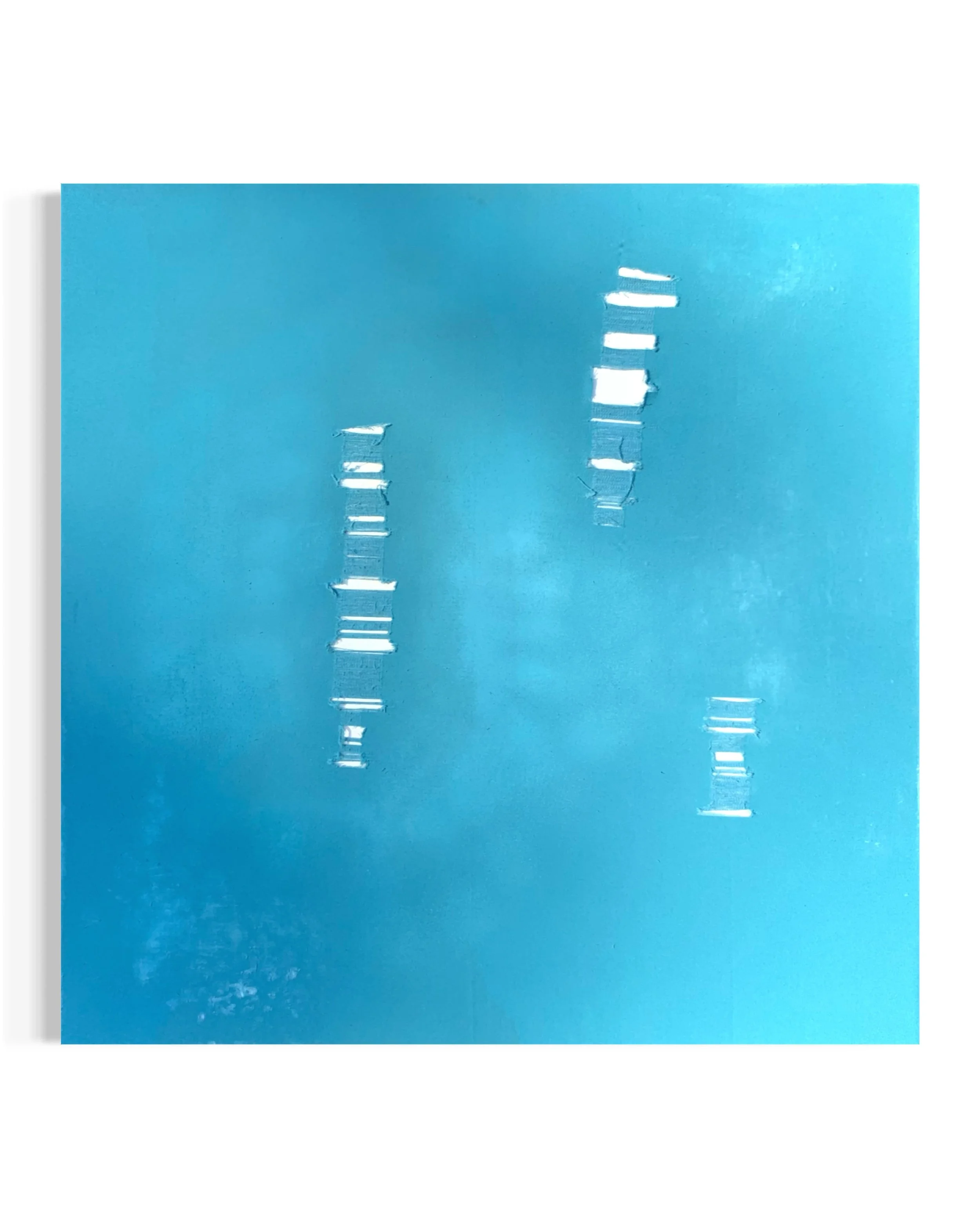 Blue Couture

Medium: Distressed Denim Stretched on Canvas with Spray Paint and Acrylic

(US) Dimensions: 36 in. X 36 in. X 1.5 in.

Inspiration Lucio Fontana (Circa 1899-1968)

#artist #artgallery
