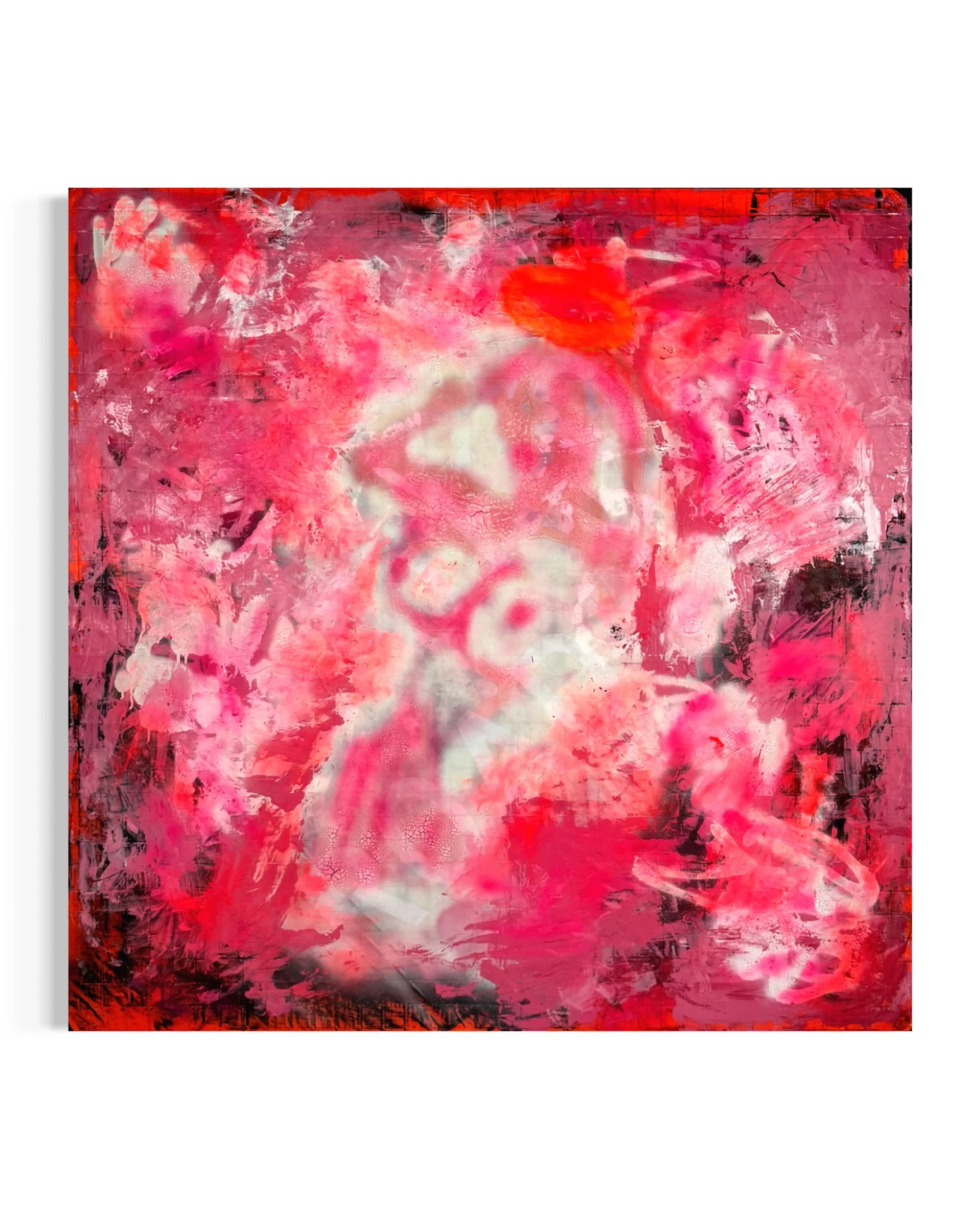Mary 1

Medium: Acrylic, Screen Print Ink, and Spray Paint on Repurposed Reflective Roll-Up Vinyl

Dimensions: 44 in. X 44 in. X 1.5 in. 

Mary I intertwines the story of Mary Magdalene into this series and once again the blurred lines of good and ev