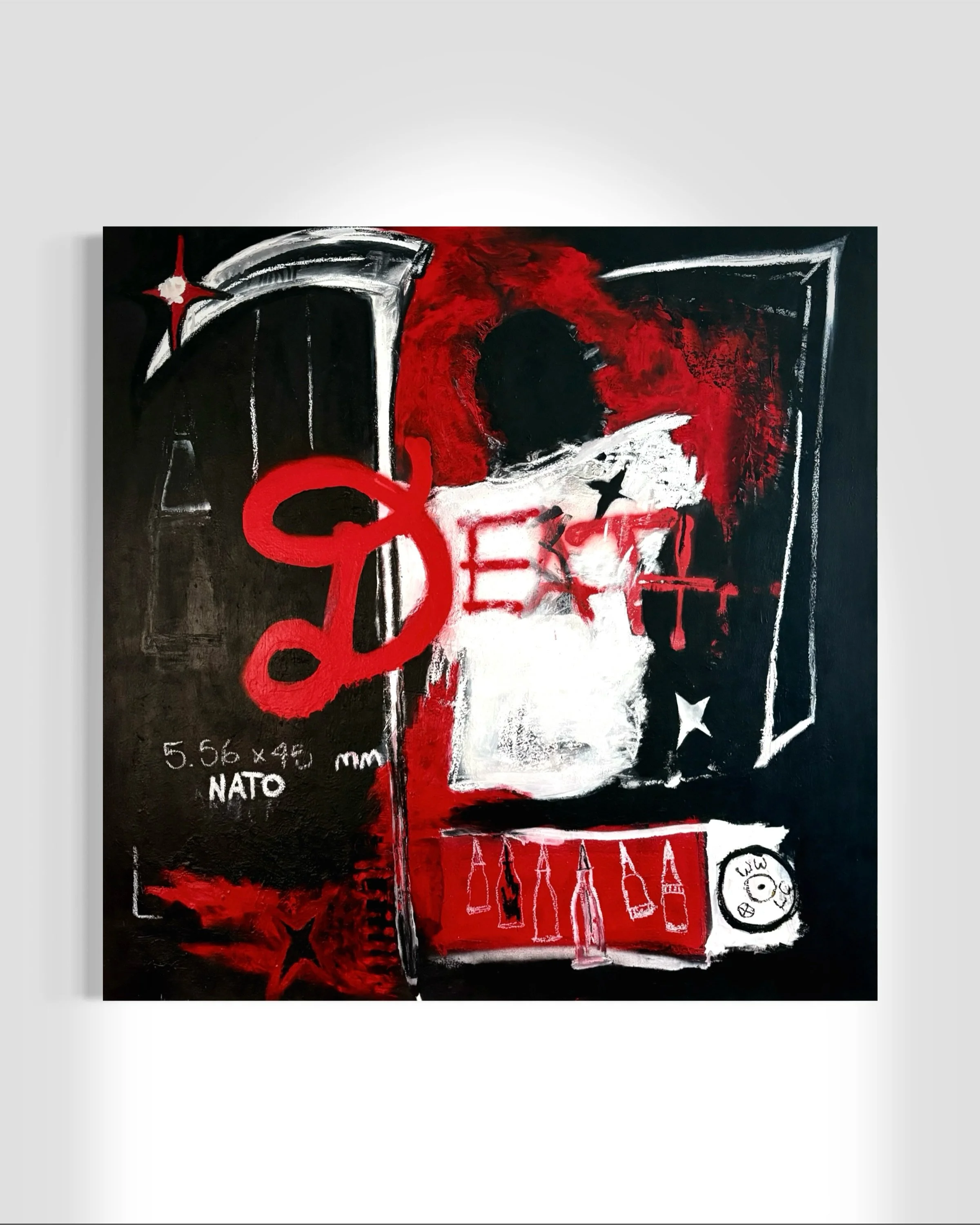 Death 

36in x 36in 

Spray Paint, Acrylic Paint, Oil Pastel, and Ink on Primed Cotton Canvas

#art #painting #spraypaint #contemporaryart #gallery