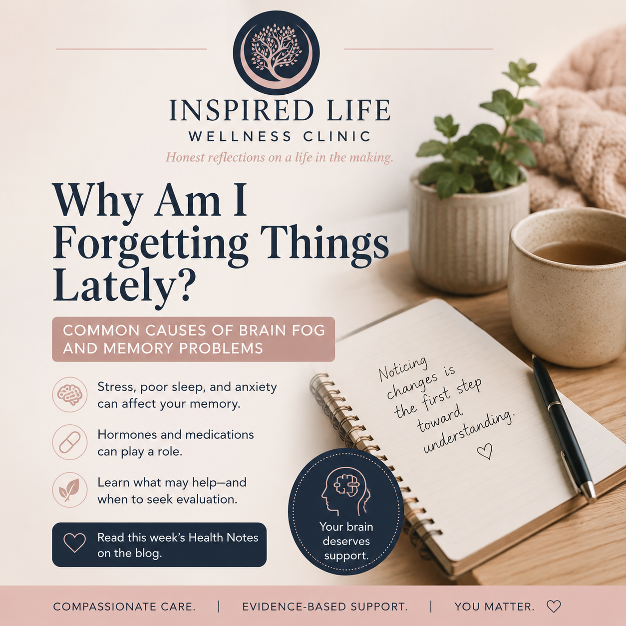 Why Am I Forgetting Things Lately? Common Causes of Brain Fog and Memory Problems