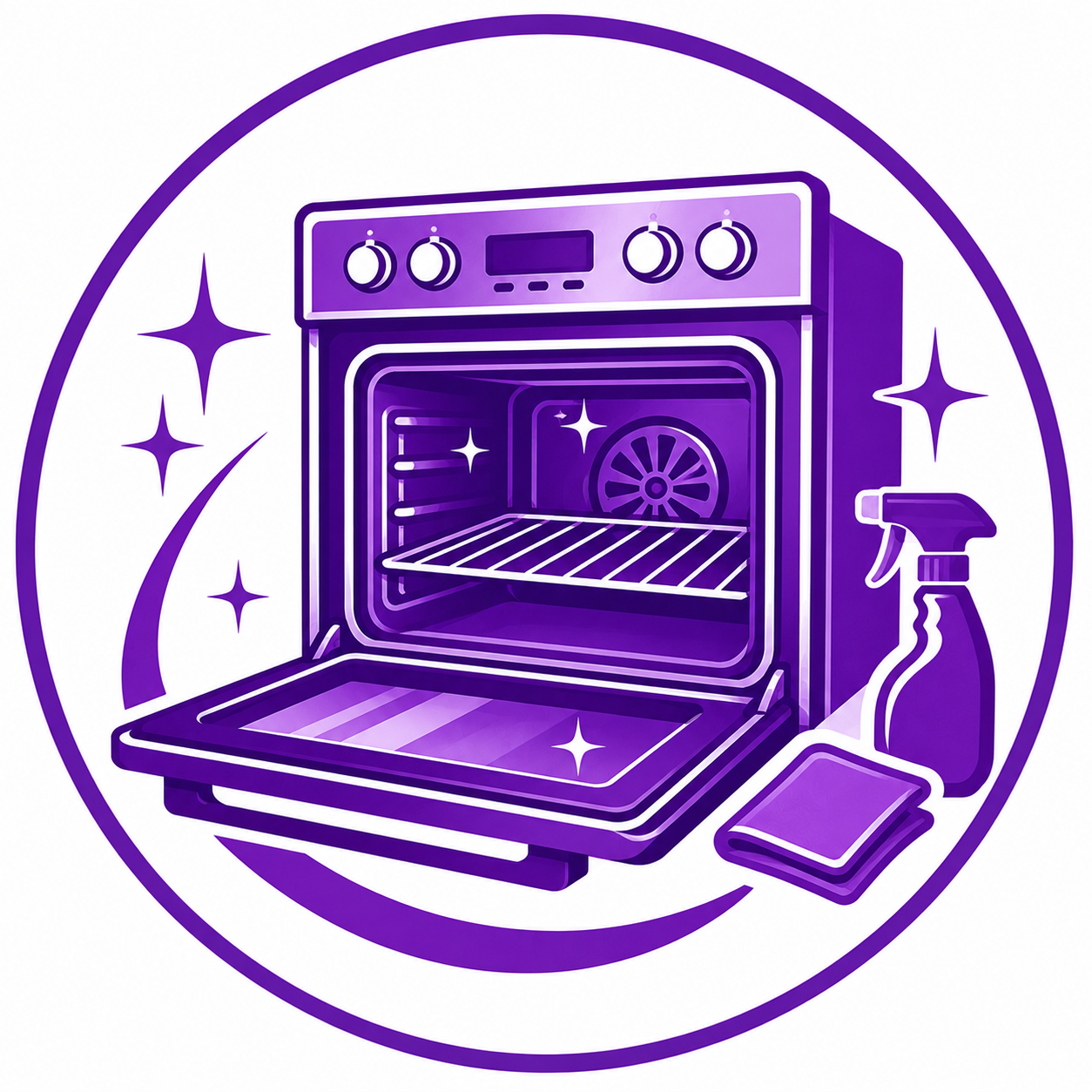 Oven cleaning icon