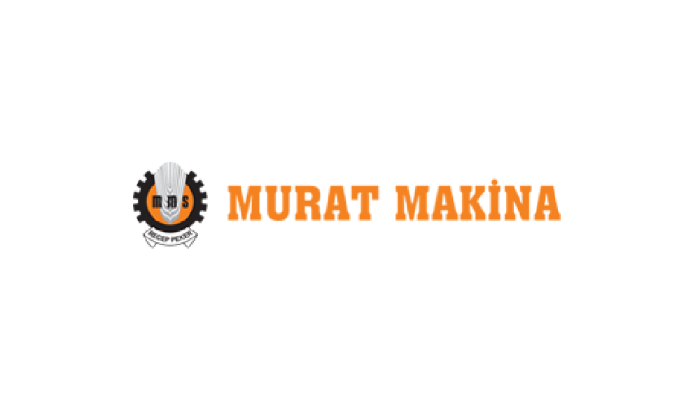 Devekuşu simgesi ve 'Murat Makina' yazısı içeren logo.