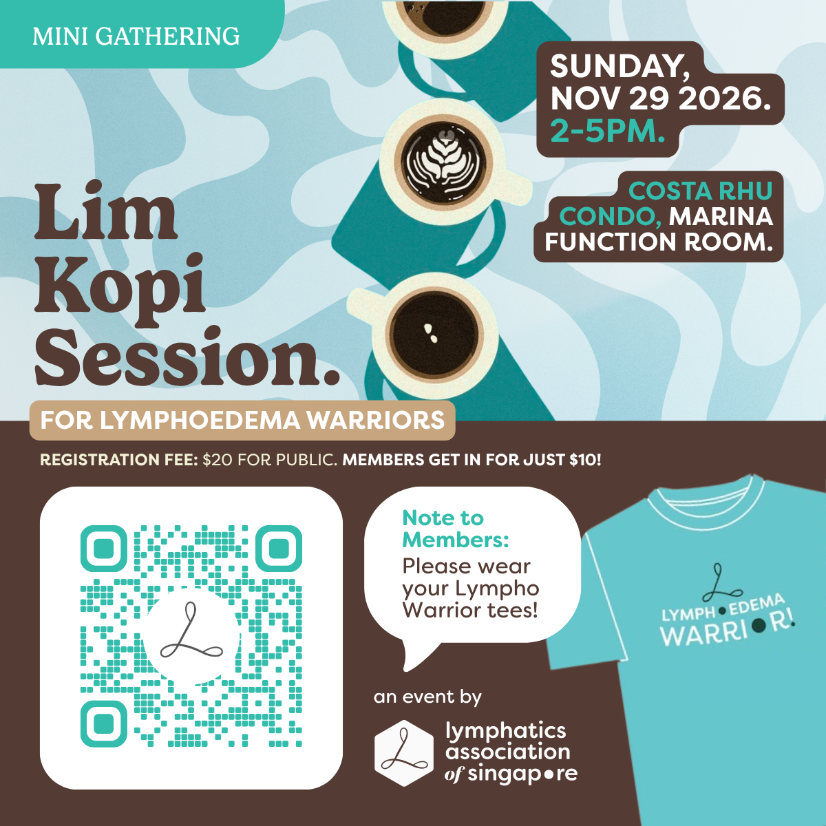 Lim Kopi Session for Lymphedema Warriors Lymphedema Lipedema Lymphatic Symptoms