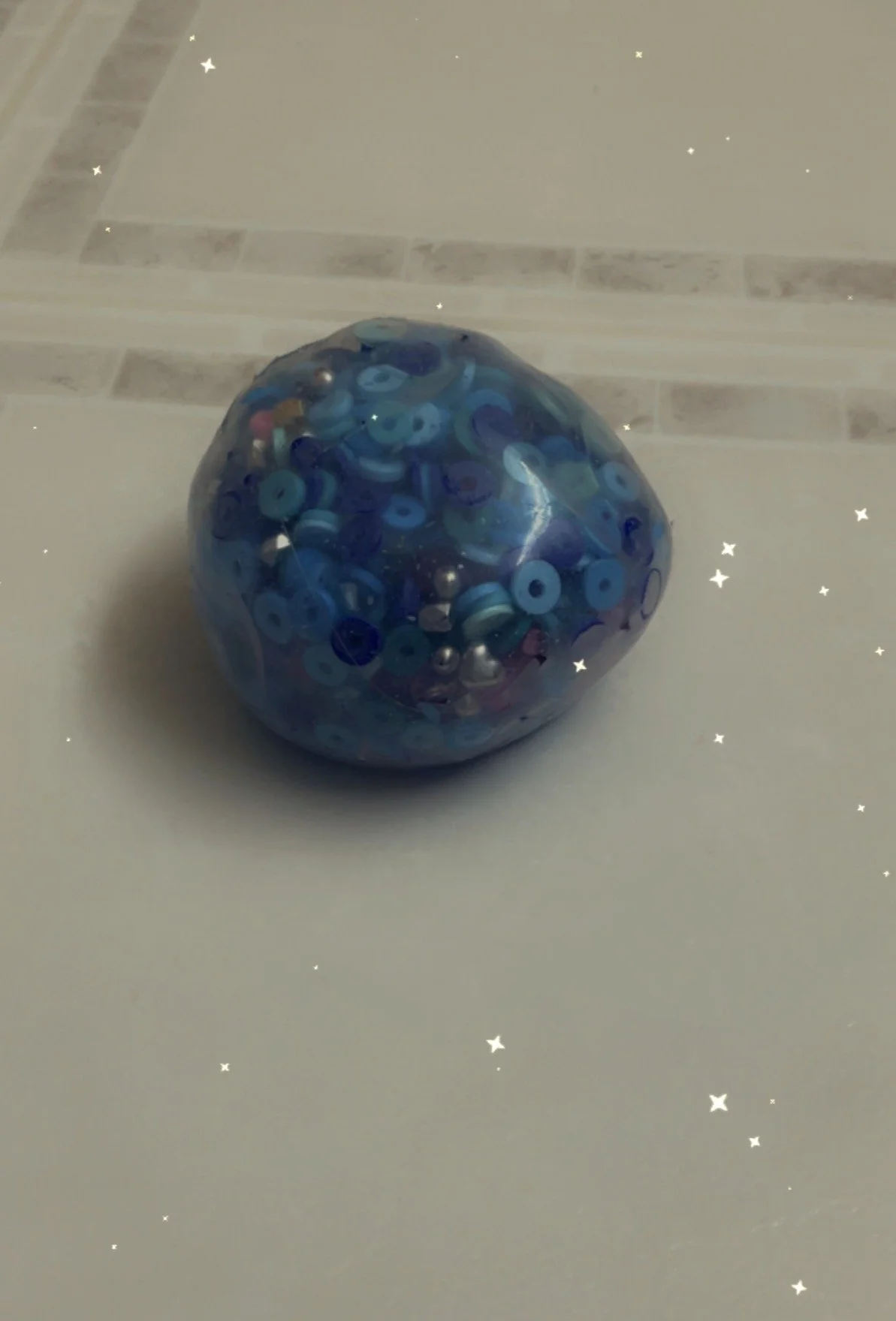 Galaxy squishy stress ball