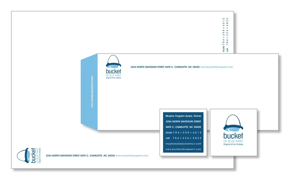 32 Bucket of Blue Paint Stationary