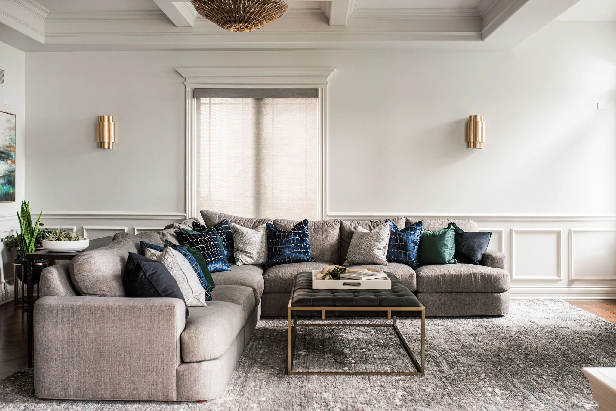Elmhurst Transitional Family Room