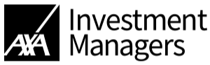 AXA logo in white on a black background