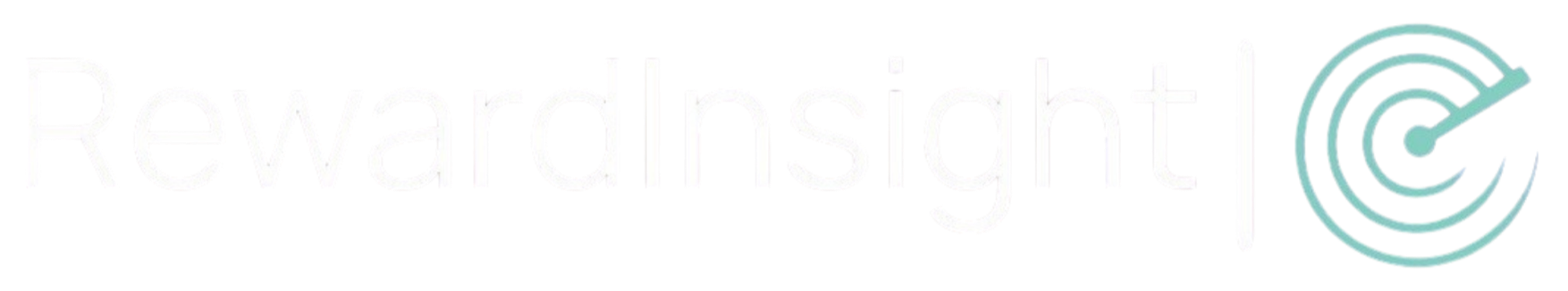RewardInsight logo - stylised text and circular graphical element.