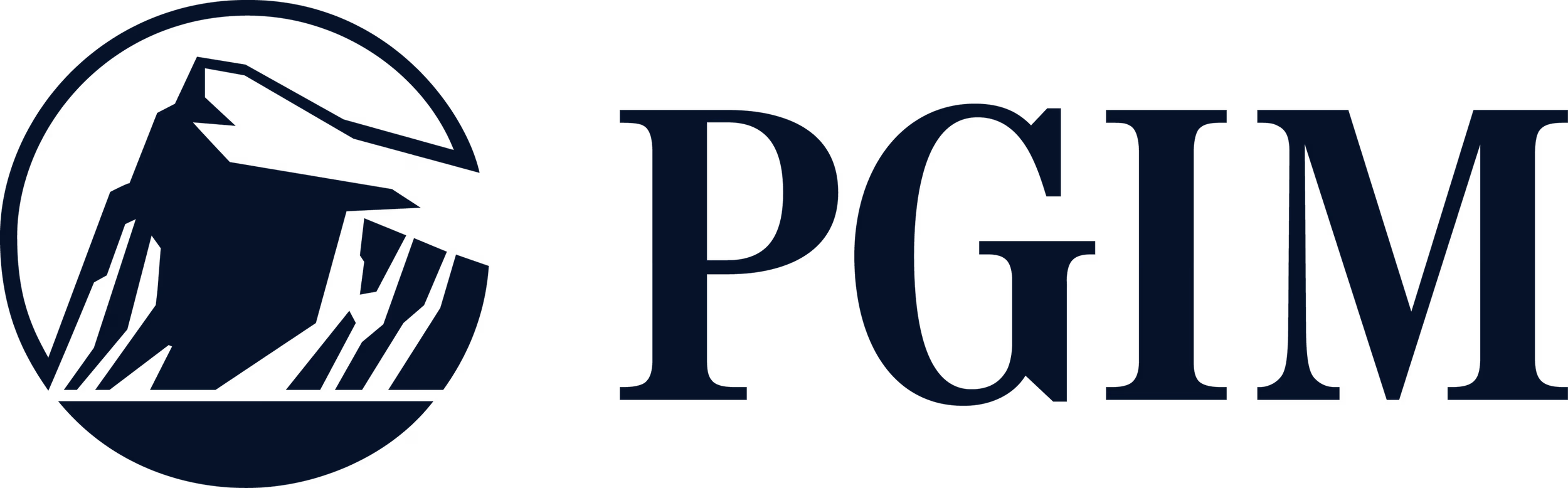 The logo of PGM, featuring a stylized blue wolf head inside a circle, with the text 'PGM' next to it.