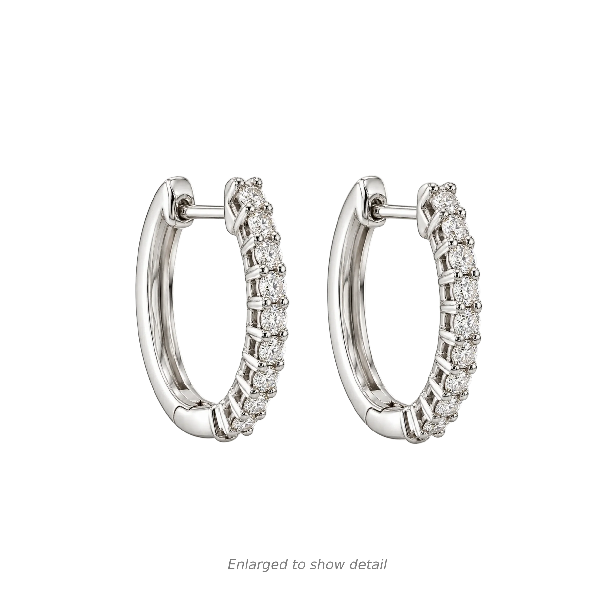 Diamond Huggie Earrings