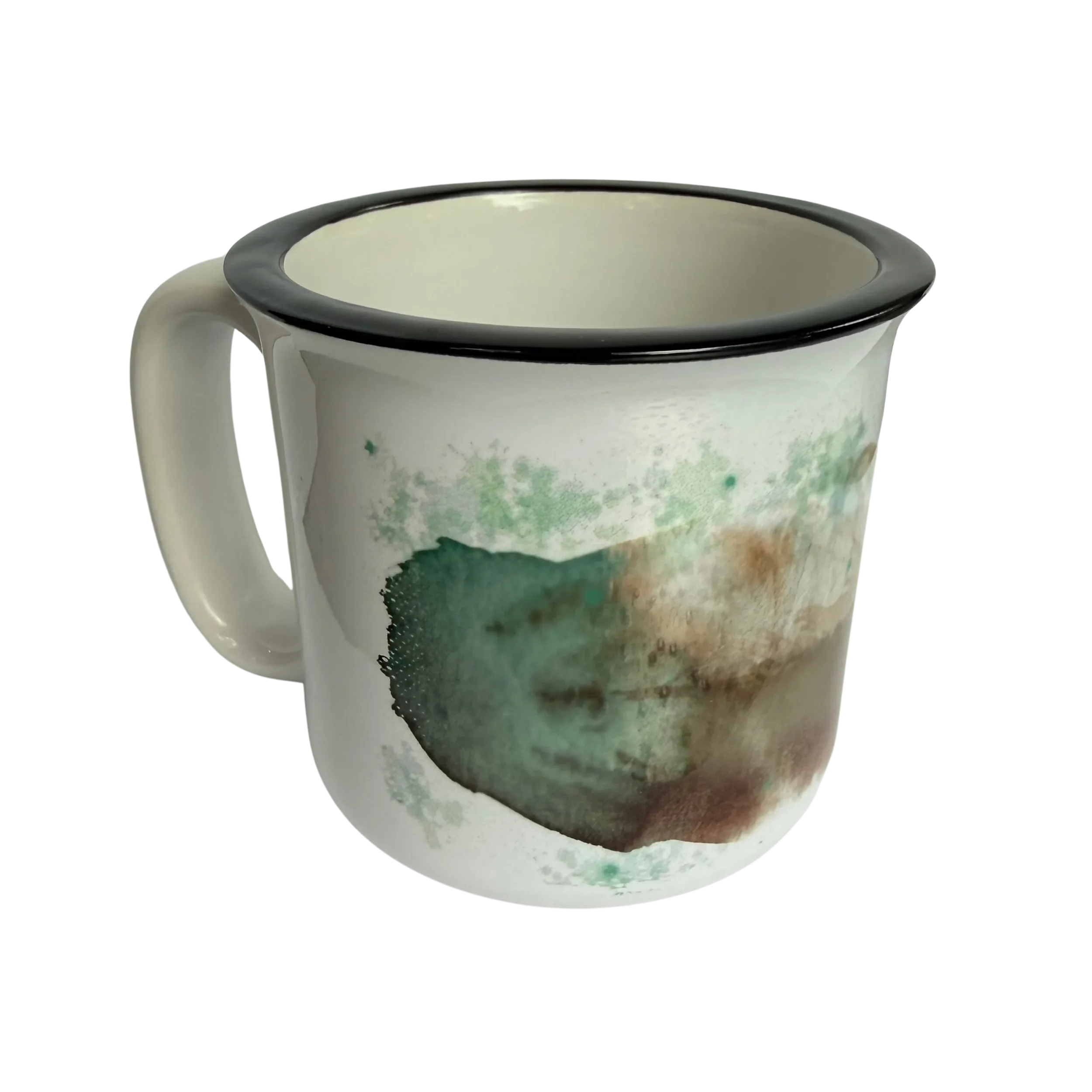 Watercolor Feather Mug