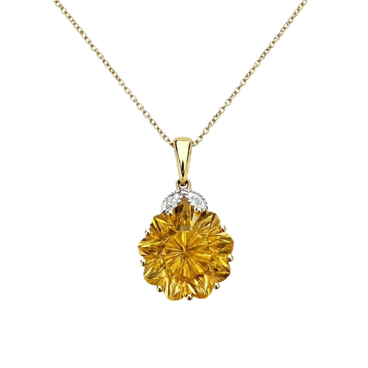 Natural Golden Citrine Pendant