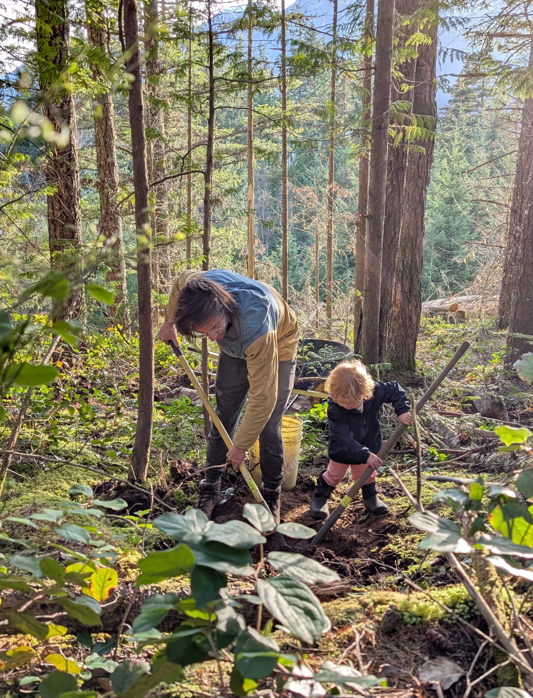 RIDEBC trail building in Squamish - giving back
