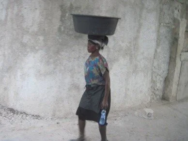 A bucket was left behind.