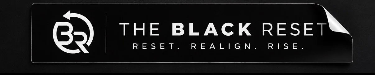 The Black Reset Window Sticker