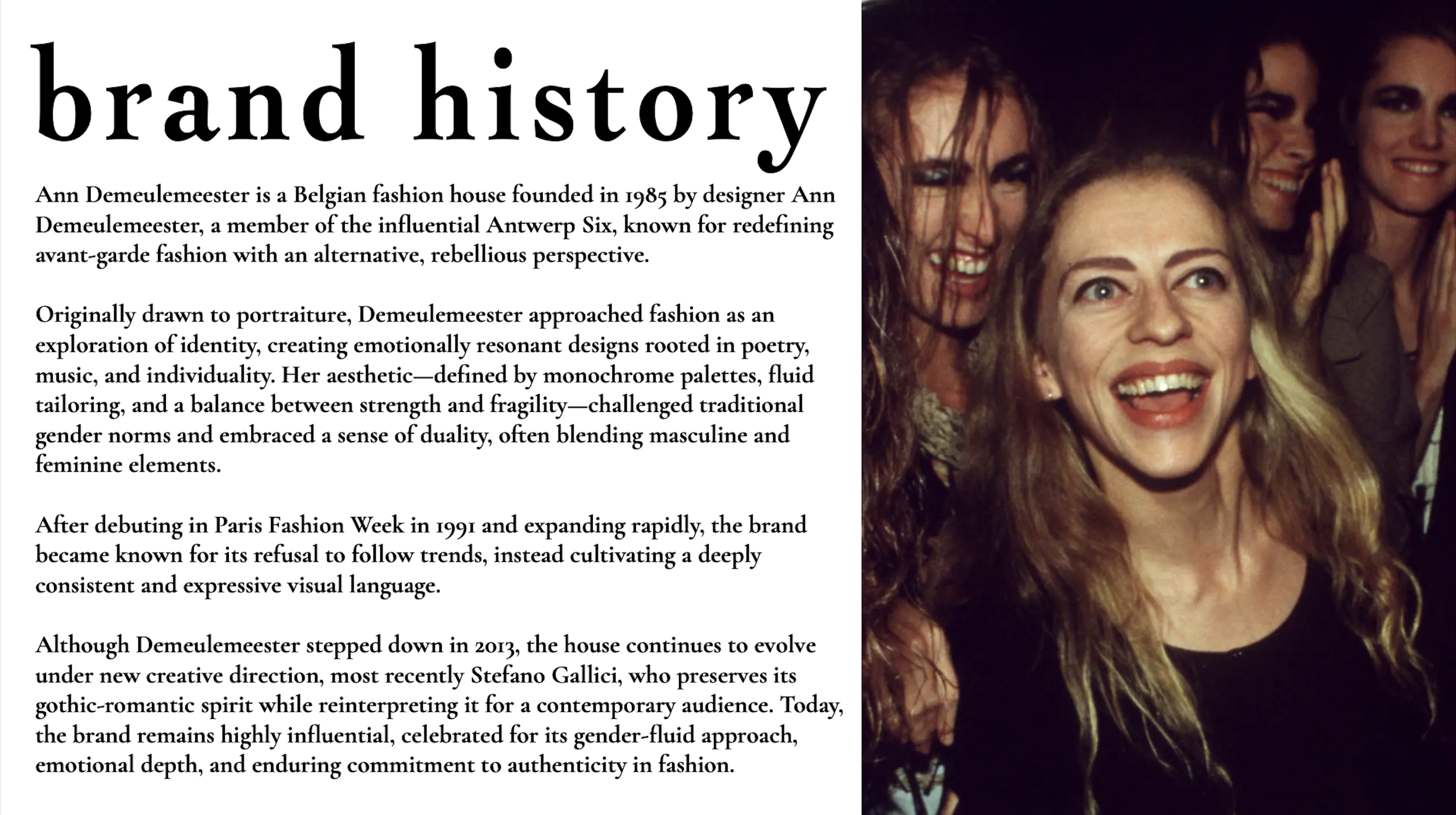 Brand History