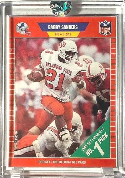 1989 Barry Sanders Rookie Card #494 - PRO SET
