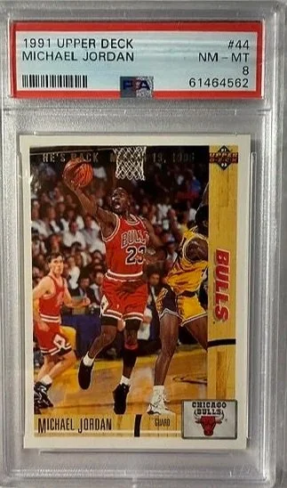 1991 Upper Deck Michael Jordan Card - PSA 8