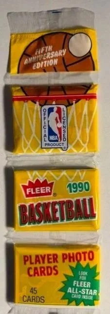 1990 Fleer Michael Jordan Sealed Rack-Pack Cards