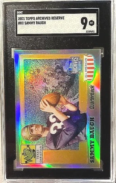 Sammy Baugh 2001 Topps Archives Reserve Card