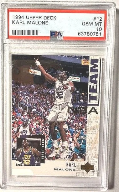 1994 Upper Deck Karl Malone Basketball Card - PSA 10