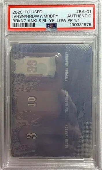 2020 Leaf Basketball Legends 1/1 Printing Plate ERROR
