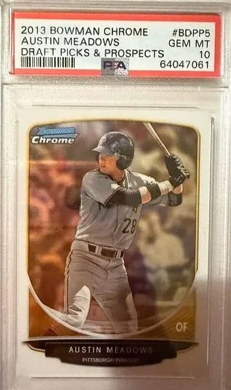 Austin Meadows 2013 PSA 10 Bowman Chrome Rookie Card