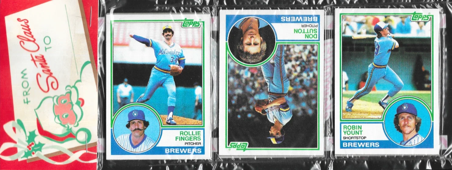 Robin Yount 1983 Topps Baseball Card Rack Pack HOF