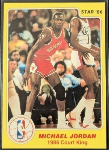 Michael Jordan 1986 Star Rookie Court King Basketball Replica Card
