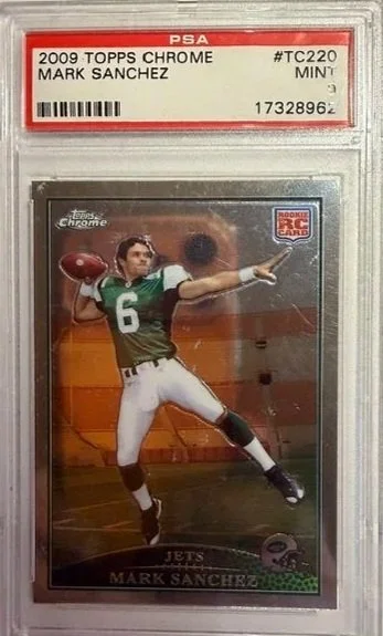 2009 Topps Chrome Mark Sanchez Rookie Card - PSA 9