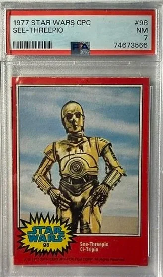 See-Threepio 1977 Star Wars OPC Card - PSA 7