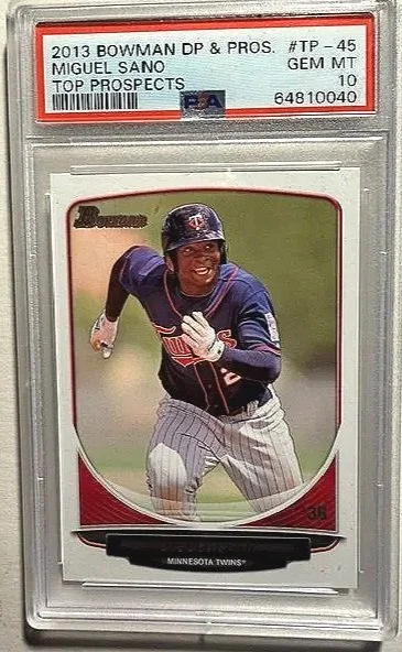 Miguel Sano 2013 Bowman DP & Pros #TP-45 RC PSA 10