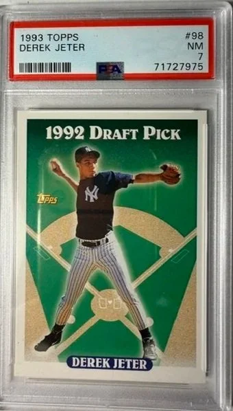 1993 Topps Derek Jeter Rookie Card - PSA 7 NM