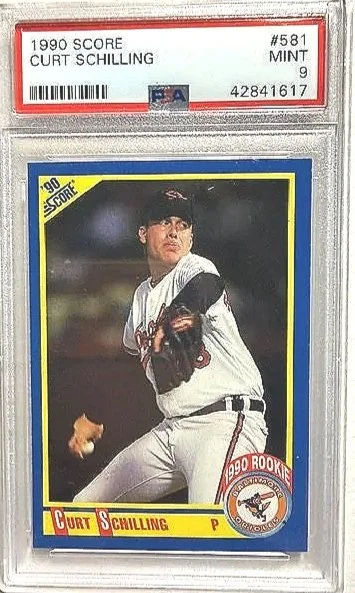 Curt Schilling 1990 Score Rookie Card #581 PSA 9