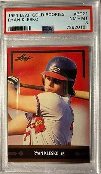 Ryan Klesko 1991 Leaf Gold Rookies PSA 8