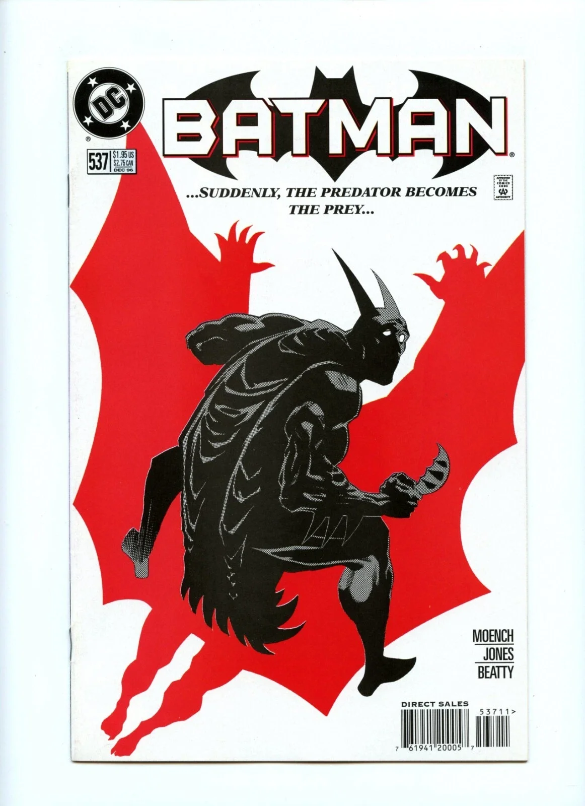Batman DC Comics 1996 Issue #537 Unread Newsstand Edition